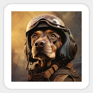 Military Doggo Sticker